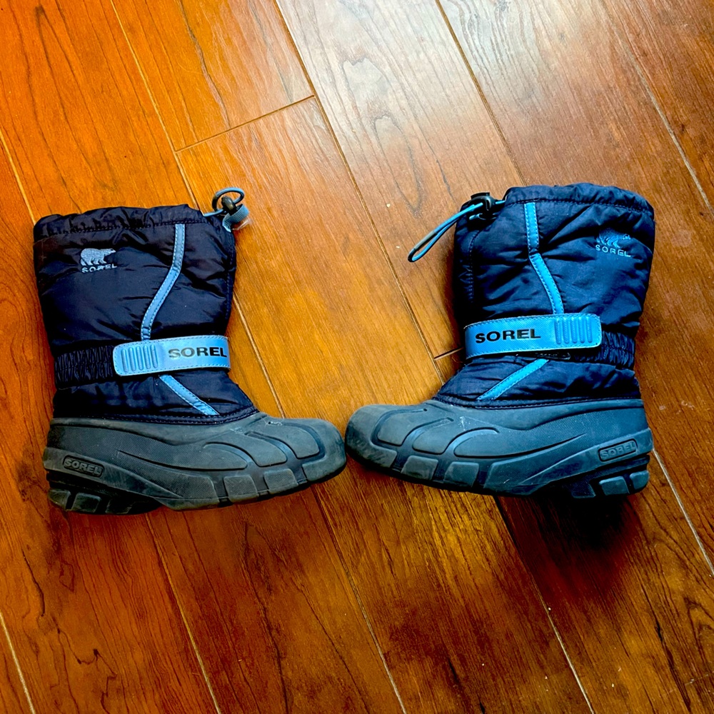 Sorel Flurry Drawstring Winter Boots Size 1